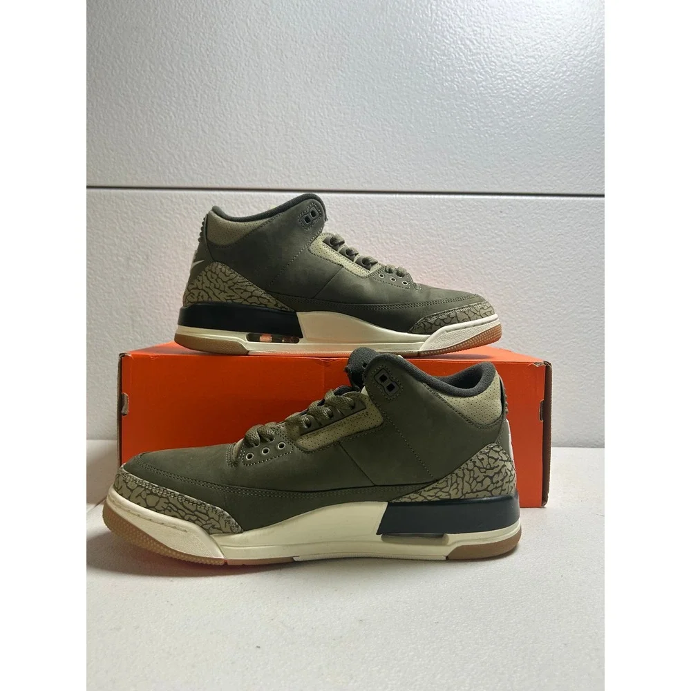 Nike Air Jordan 3 Retro Patchwork Camo Dark Hazel Olive 11.5m #2787